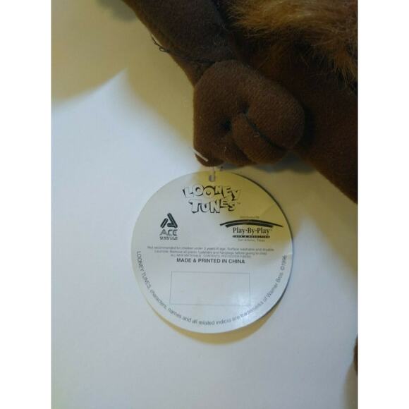 Wile E Coyote Looney Tunes Plush 12" Stuffed Toy Figure With Tags Ace 1996 - Picture 7 of 9